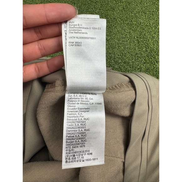 DKNY Mens Khaki Golf Shorts Size 36 Performance Casual Chino 10in - Picture 14 of 15